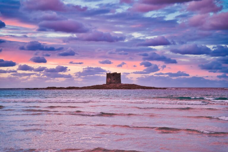 stintino tower at sunset 2023 05 10 09 11 03 utc