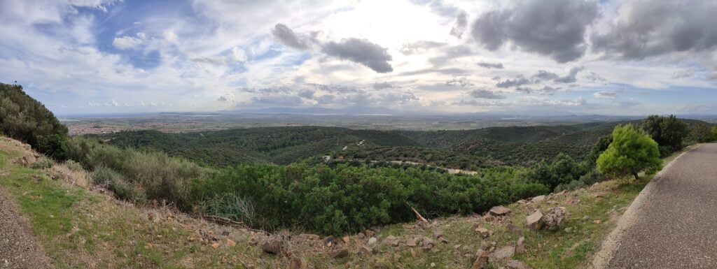 Pineta vista Sinnai e campagna