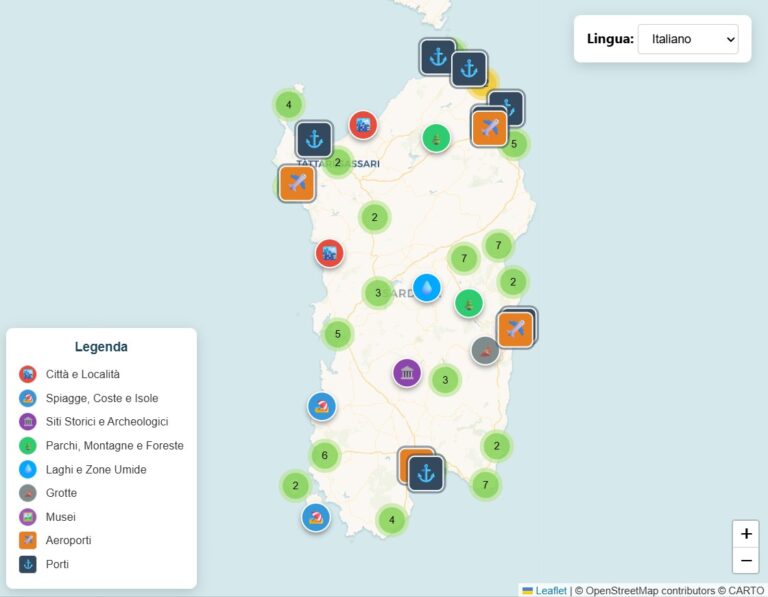 Cose da vedere in sardegna cartina turistica
